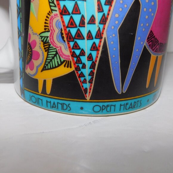 VTG 1995 Laurel Burch Spirit of WomanKind Ceramic Mug Woman Women Love - Picture 2 of 12